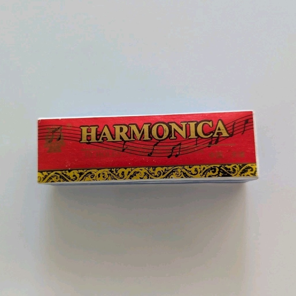 Toysmith Metal Diatonic Harmonica Musical Instrument Black Body Model 8070 NEW